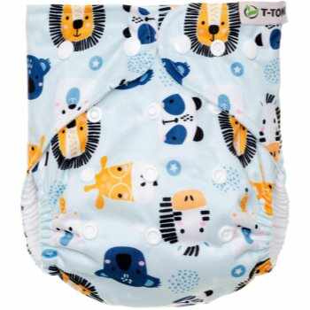 T-TOMI Diaper Covers AIO Animals scutece lavabile tip chiloțel set cadou