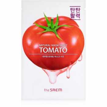 The Saem Natural Mask Sheet Tomato mască facială de pânză cu efect anti-rid