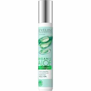 Eveline Cosmetics Organic Aloe+Collagen roll-on pentru ochi cu efect de hidratare