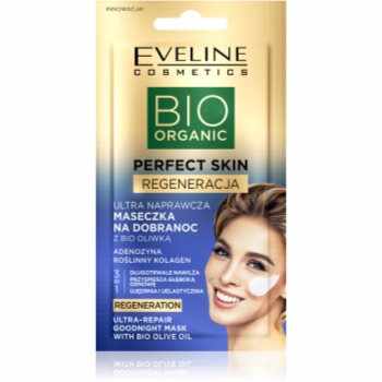 Eveline Cosmetics Perfect Skin Bio Olive Oil Mască de față revitalizantă de noapte cu ulei de masline
