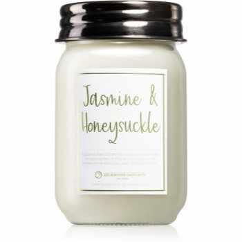 Milkhouse Candle Co. Farmhouse Jasmine & Honesuckle lumânare parfumată Mason Jar