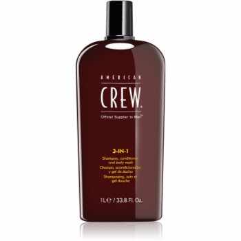 American Crew Hair & Body 3-IN-1 sampon, balsam si gel de dus 3in1 pentru barbati