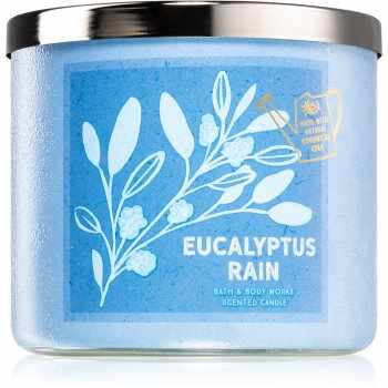 Bath & Body Works Eucalyptus Rain lumânare parfumată cu uleiuri esentiale