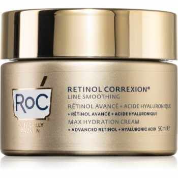 RoC Retinol Correxion Line Smoothing cremă hidratantă cu acid hialuronic