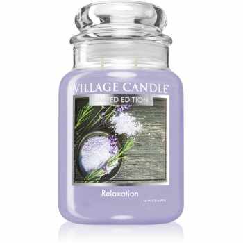 Village Candle Relaxation lumânare parfumată (Glass Lid)