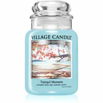 Village Candle Tranquil Moments lumânare parfumată (Glass Lid)