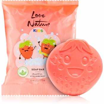 Oriflame Love Nature Kids Playful Strawberry săpun solid pentru curățare pentru pielea bebelusului