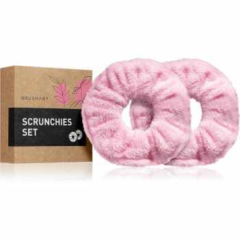 BrushArt Home Salon Towel scrunchie Elastice pentru par Pink