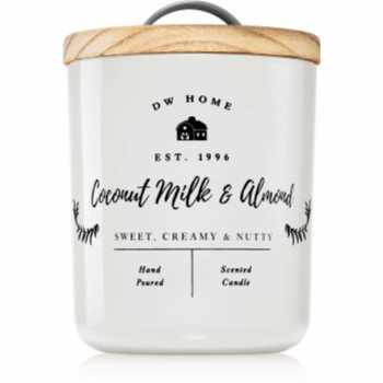 DW Home Farmhouse Coconut Milk & Almond lumânare parfumată