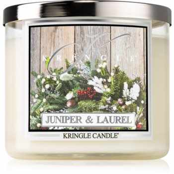 Kringle Candle Juniper & Laurel lumânare parfumată