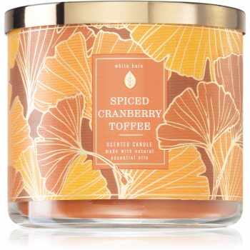 Bath & Body Works Spiced Cranberry Toffee lumânare parfumată