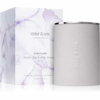 ester & erik scented candle danish pear & white blossom (no. 04) lumânare parfumată