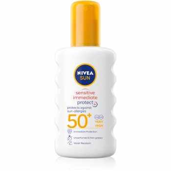 Nivea Sun Protect & Sensitive spray protector pentru plajă SPF 50+