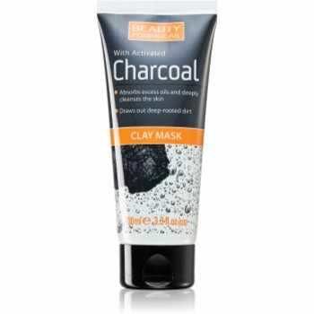 Beauty Formulas Charcoal masca pentru curatare profunda cu cărbune activ