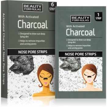 Beauty Formulas Charcoal patch-uri de curatare a prilor de pe nas