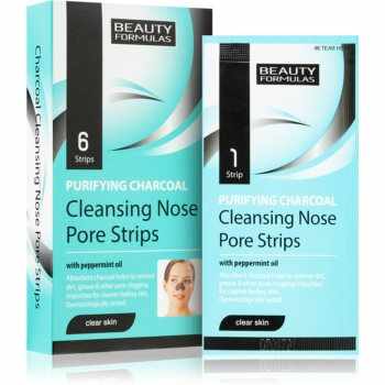 Beauty Formulas Clear Skin Purifying Charcoal Masca de curățare cu cărbune pentru nas