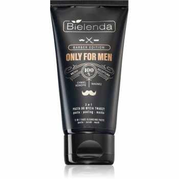 Bielenda Only for Men Barber Edition pastă de curățare 3 in 1
