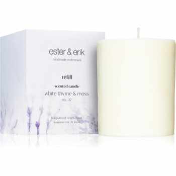ester & erik scented candle white thyme & moss (no. 42) lumânare parfumată Refil