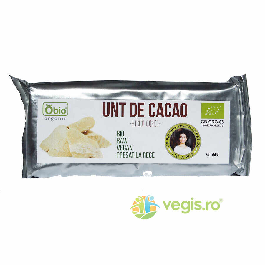 Grasime de Cacao Raw Ecologic/Bio 250g