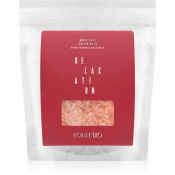 Souletto Pink Pepper & Rice Milk Bath Salt saruri de baie