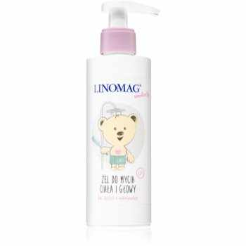Linomag Emolienty Shampoo & Shower Gel 2 in 1 gel de dus si sampon pentru nou-nascuti si copii