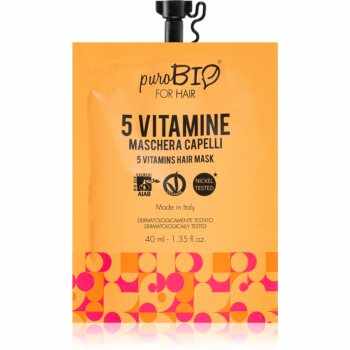 puroBIO Cosmetics 5 Vitamins masca de par hranitoare