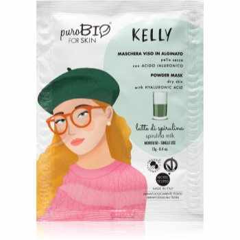 puroBIO Cosmetics Kelly Spirulina mască exfoliantă