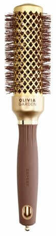 Olivia Garden Perie profesionala de par 35mm Expert Blowout Shine Wavy Bristles Gold&Brown