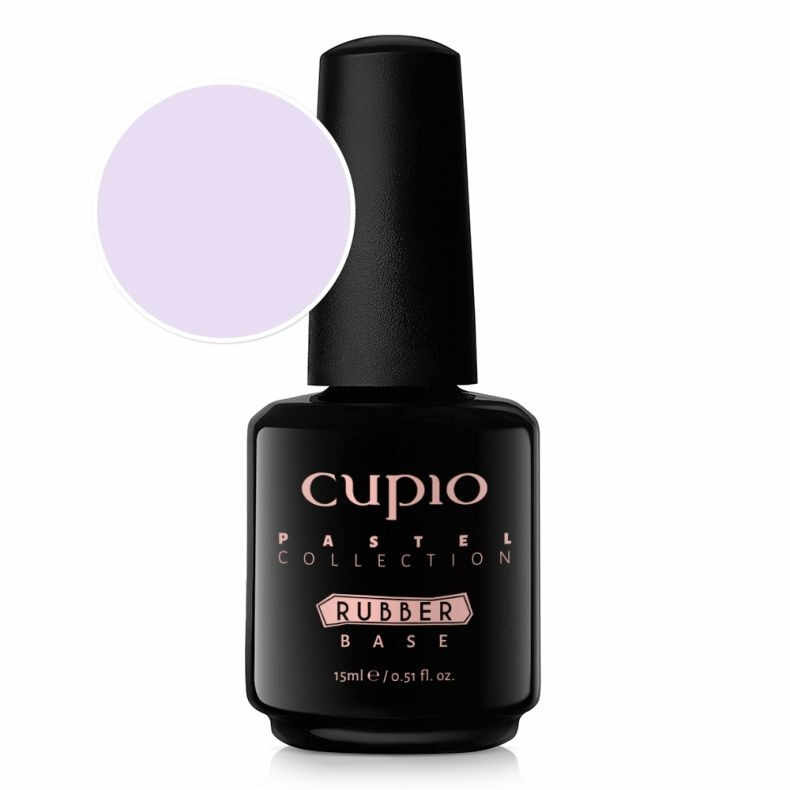 Cupio Oja semipermanenta Rubber Base Pastel Collection - Milky Lavender 15ml