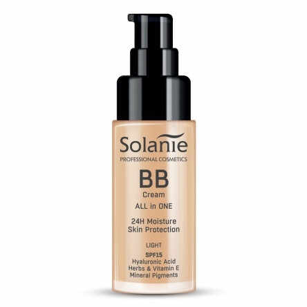 Solanie BB Cream Light - Fond de ten crema cu acid hialuronic SPF15 30ml