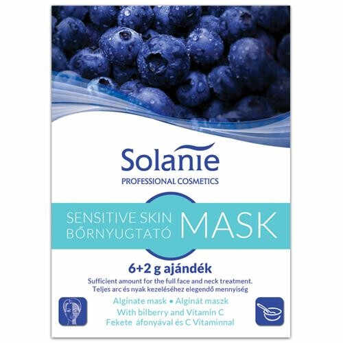 Solanie Sensitive - Masca alginata calmanta cu afine si vitamina C 8g