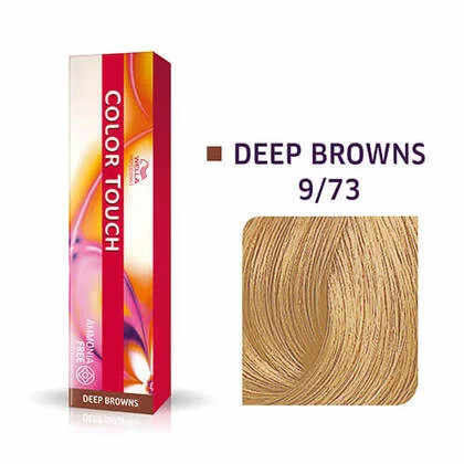 Wella Professionals Vopsea de par demipermanenta Color Touch 9/73 blond luminos castaniu auriu 60ml
