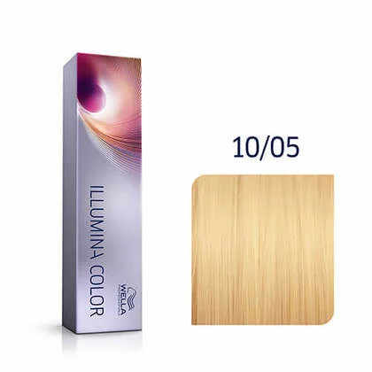 Wella Professionals Vopsea de par permanenta Illumina Color 10/05 blond deschis natural mahon 60ml