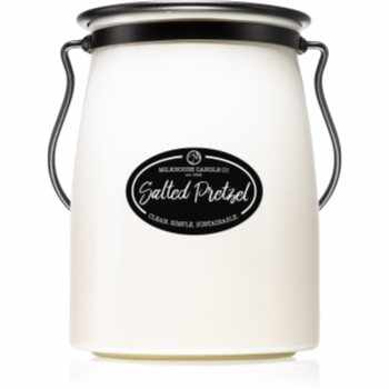 Milkhouse Candle Co. Creamery Salted Pretzel lumânare parfumată Butter Jar