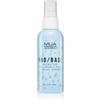 MUA Makeup Academy PRO/BASE Hyaluronic Acid Spray facial pentru fixare machiajului cu acid hialuronic