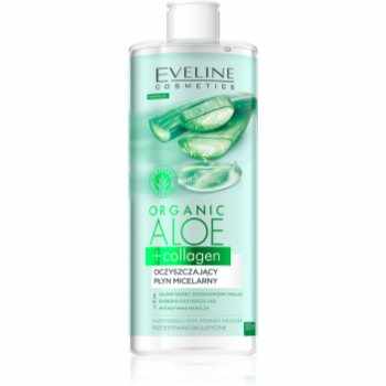 Eveline Cosmetics Organic Aloe+Collagen apa pentru curatare cu particule micele