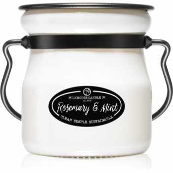 Milkhouse Candle Co. Creamery Rosemary & Mint lumânare parfumată Cream Jar