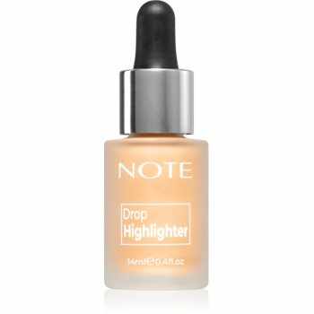 Note Cosmetique Drop Highlighter iluminator lichid cu picurător