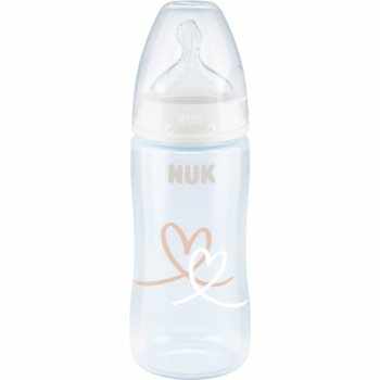 NUK First Choice + 300 ml biberon pentru sugari cu controlul temperaturii