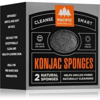 Pacific Shaving Konjac Sponges burete exfoliant blând faciale