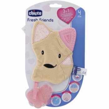 Chicco Fresh Friends Teething Cuddly Toy jucărie de adormit pentru dentiție