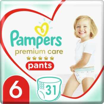Pampers Premium Care Pants Extra Large Size 6 scutece de unică folosință tip chiloțel