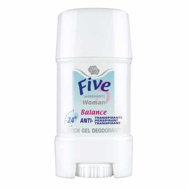 Deodorant Stick Gel pentru Ea FIVE 5 Balance SuperFinish, 65 g