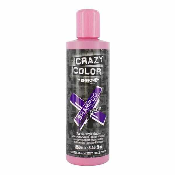 Sampon Crazy Color Purple pentru mentinerea nuantei mov 250 ml 