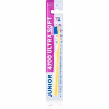 WOOM Toothbrush Junior 4700 Ultra Soft periuță de dinți pentru copii de la 6 ani ultra moale