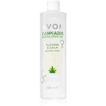Avon Cannabis Sativa Oil Cleanse & Calm apa de fata cu particule micele cu efect calmant