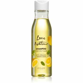 Oriflame Love Nature Organic Lemon & Mint curatarea profunda a scalpului pentru par gras