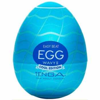 Tenga Egg Wavy II Cool Edition masturbator de unică folosință