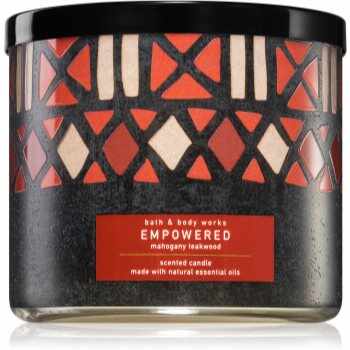 Bath & Body Works Mahogany Teakwood lumânare parfumată cu uleiuri esentiale I.