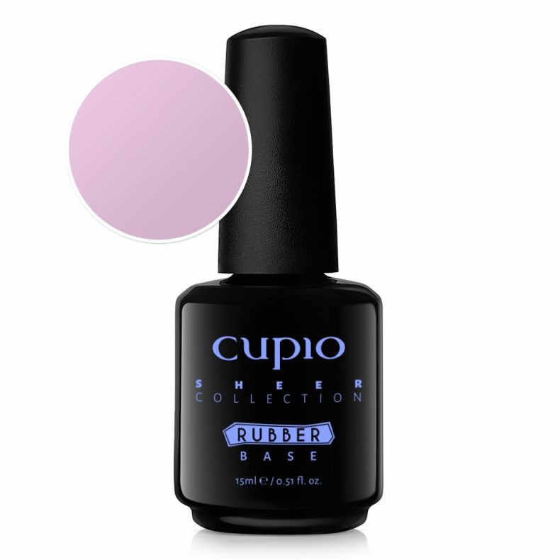 Cupio Oja semipermanenta Rubber Base Sheer Collection - Lilac Veil 15ml